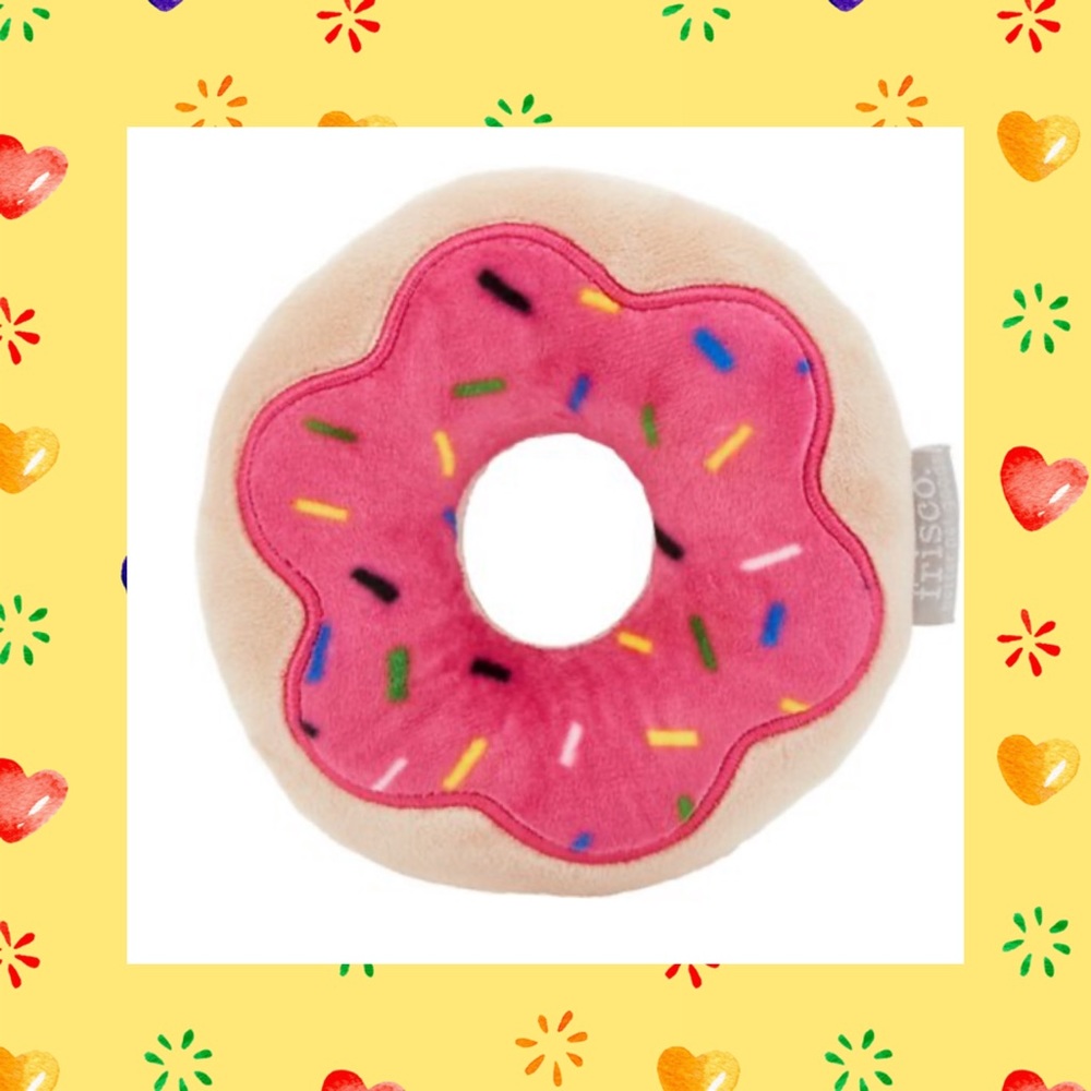 🍩Strawberry Donut Dog Toy🍓